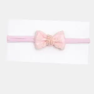 FAIXA LAÇO TRABALHADO COM PÉROLA