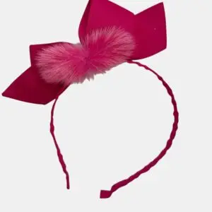 TIARA LAÇO COM POMPOM