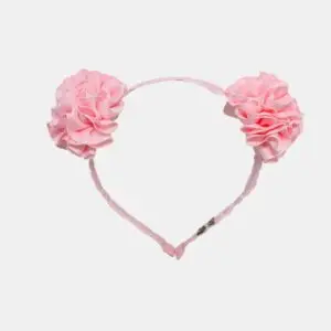 TIARA DE FITA POMPOM DUPLO