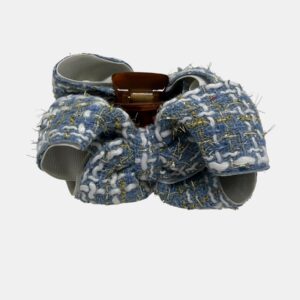 PIRANHA AZUL COM FIO DOURADO