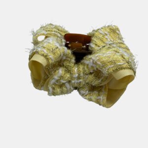 PIRANHA AMARELA COM FIOS DOURADO