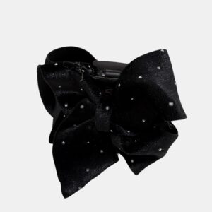 PIRANHA PRETA COM BOLINHA PRATA