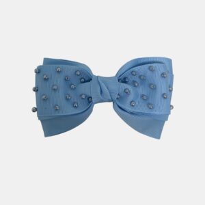 LAÇO AZUL COM PÉROLA