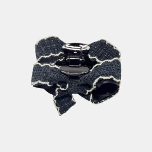 PIRANHA PRETA COM FIO BEGE