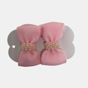 PAR DE LAÇO COM PÉROLAS