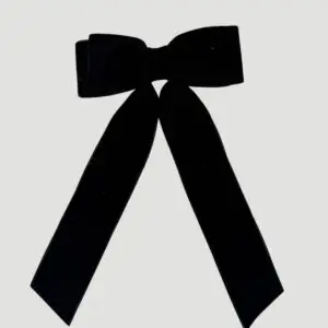 LAÇO LISO DE VELUDO PONTA PRETO