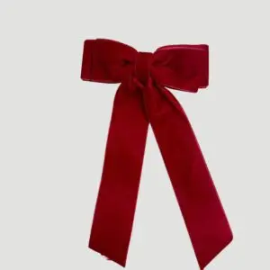 LAÇO DE VELUDO DE PONTA VERMELHO